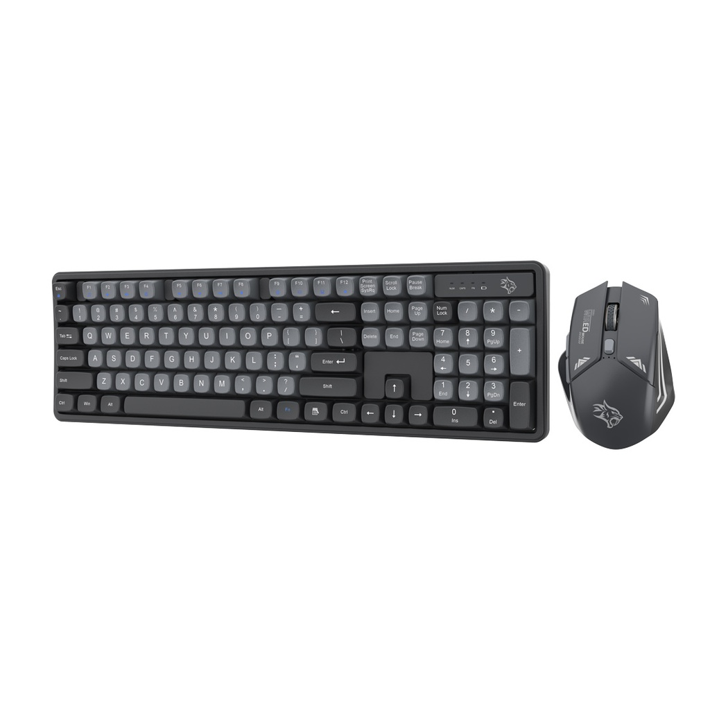 PORODO GAMING DESIGN WIRELESS KEYBOARD MOUSE SET